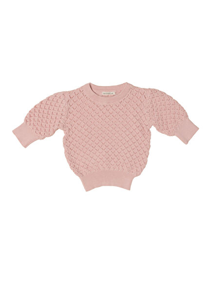 Pink Girls' Knit Sweater