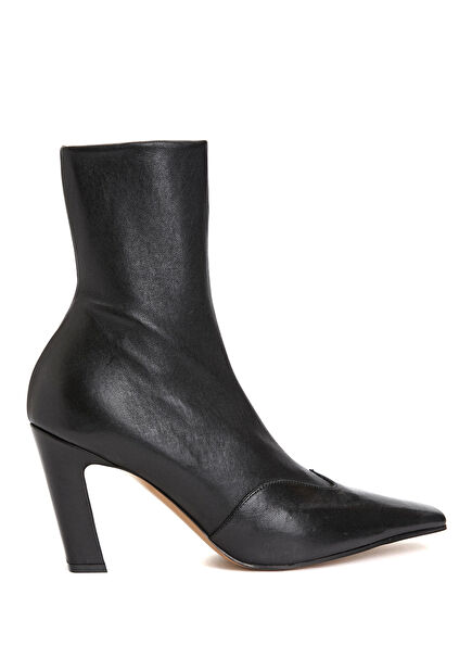 Nevada Black Women's Leather Stretch Boots