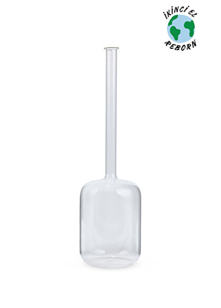 Dikdörtgen Cam Mumluk Şişe Vazo