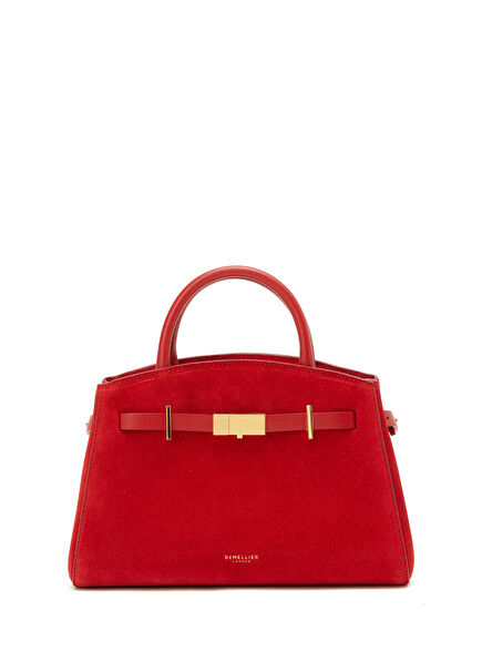 The Small Hudson Red Women's Suede Bag