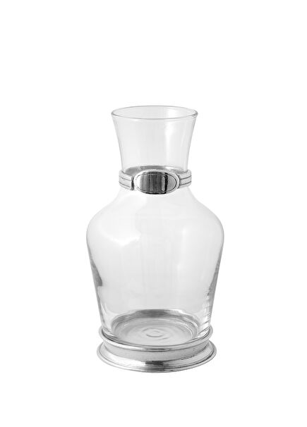 Pewter Decorated Glass Carafe 1 L