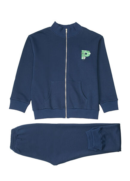 Lacivert Kız Çocuk Eşofman Takımı