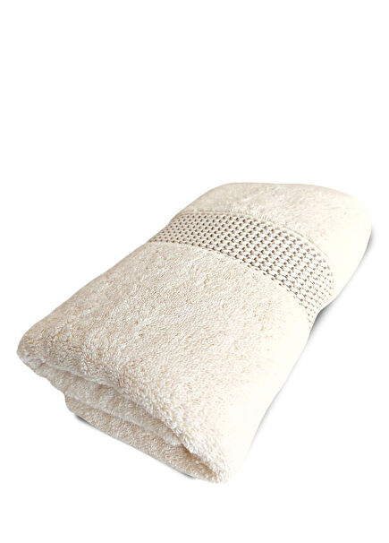 Sicily Beige Face Towel 50x100 cm