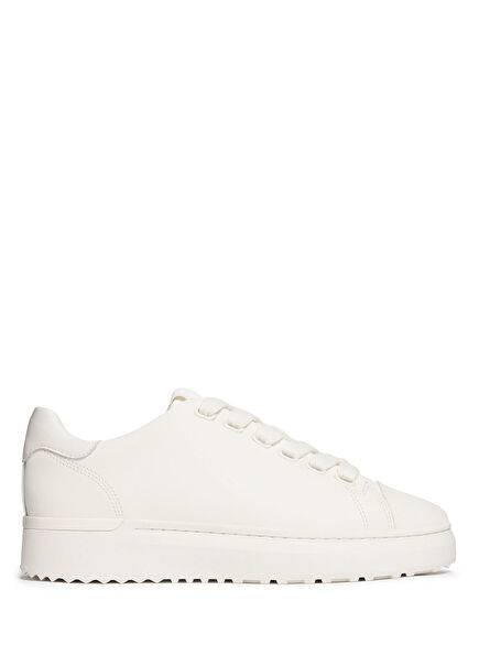 Beyaz Erkek Deri Sneaker