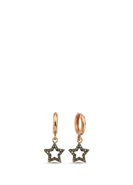 Ethnic Star Womens Gold Earrings
