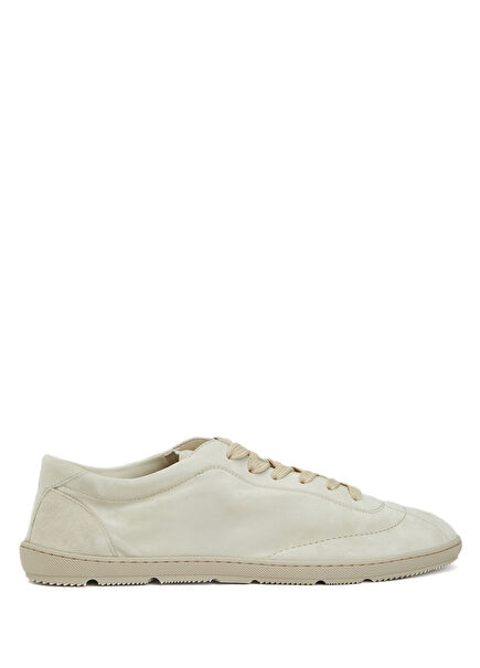 Beige Men's Nubuck Sneakers