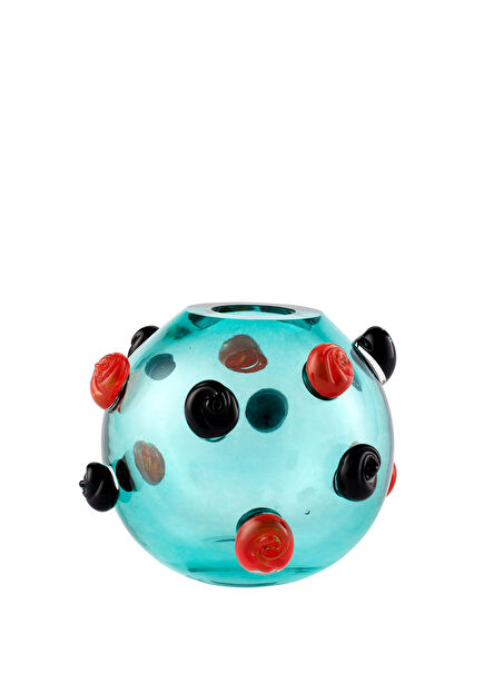 Flush Turquoise Glass Object