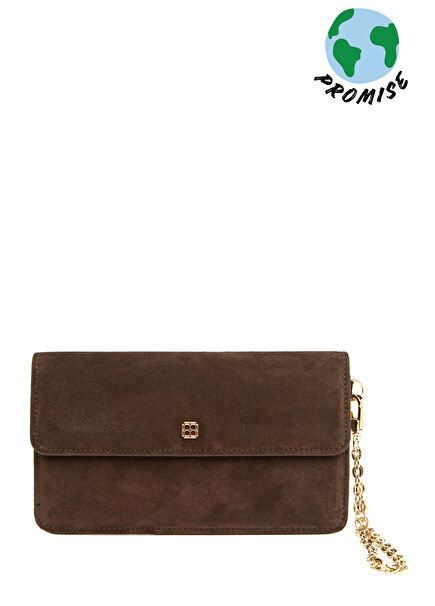 Chain Brown Women's Leather Wallet