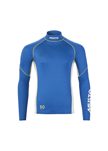 Champ Ls Rash Guard Aruba Blue Men's Sports Sweatshirt
