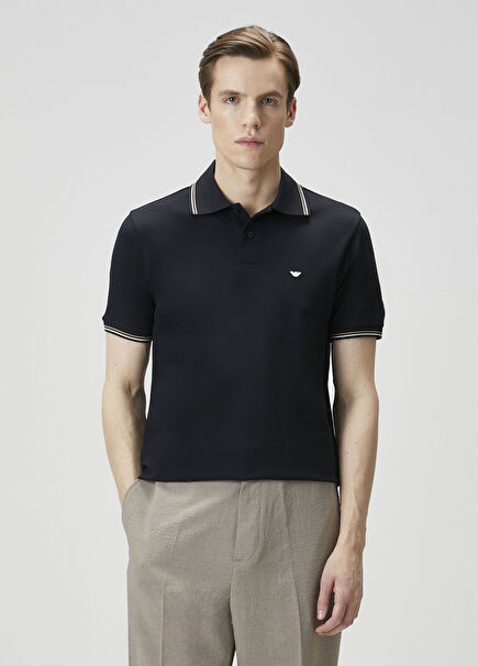 Lacivert Polo Yaka T-shirt
