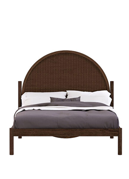 Sema Küllü Meşe Ahşap Çift Kişilik Karyola 150 x 225 cm