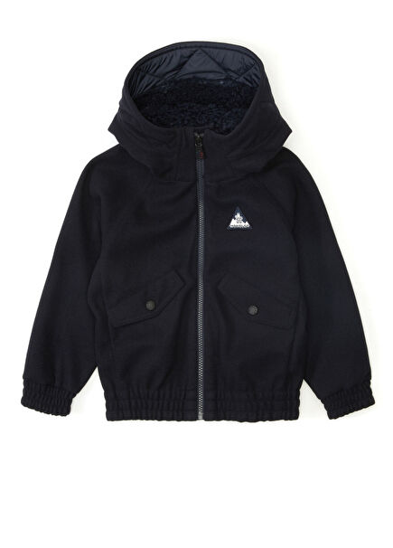 Lacivert Kapüşonlu Unisex Çocuk Sweatshirt