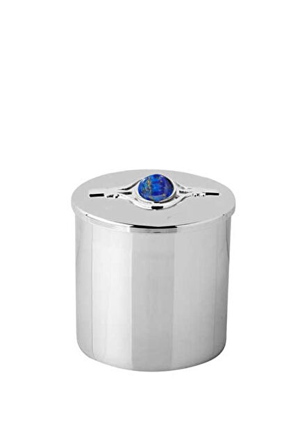Elio Cylinder Silver Plated Decorative Box