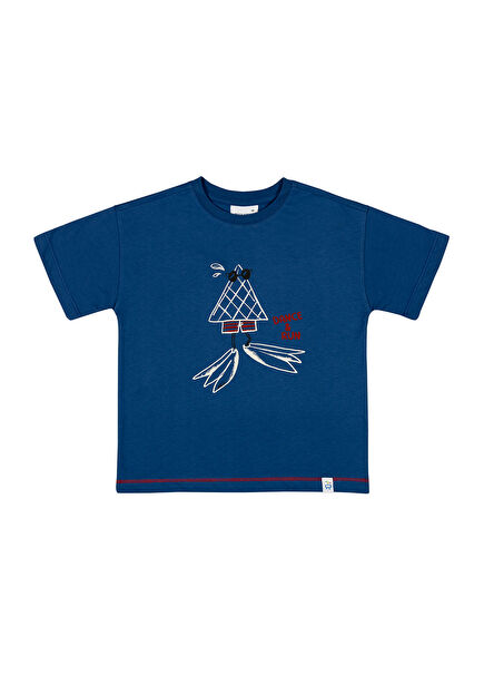Cool Cone Crew Printed Blue Short Sleeve Boys' T-Shirt