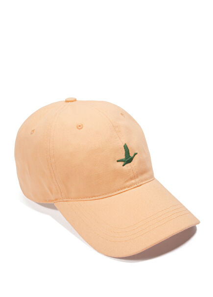 Orange Contrast Logo Men's Cap