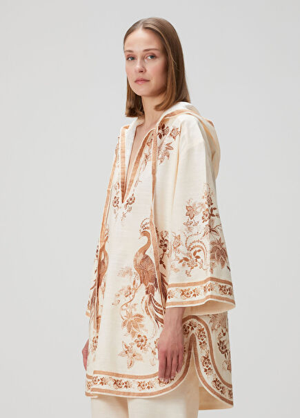 Ascension Krem Çiçekli Tunik