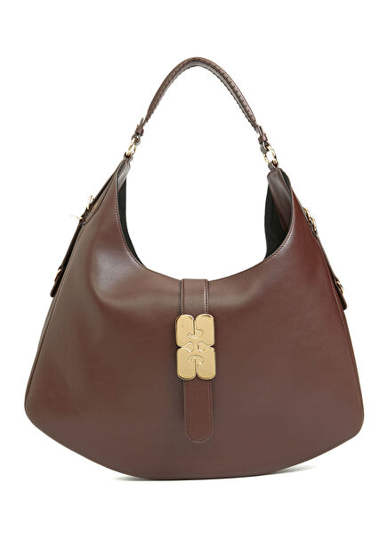 Kat Large Koyu Kahverengi Kadın Deri Hobo