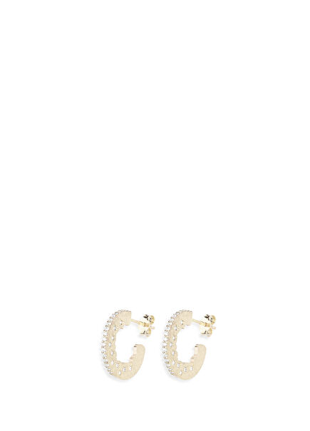 14K Gold Women's Earrings with Glimmer Diamonds