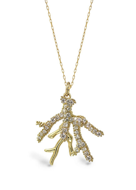 Coral Reef Diamond 14K Women's Diamond Necklace