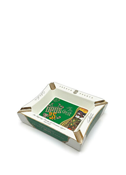 OpusX 25th Aniversary Beyaz Yeşil Seramik 4'lü Puro Küllüğü