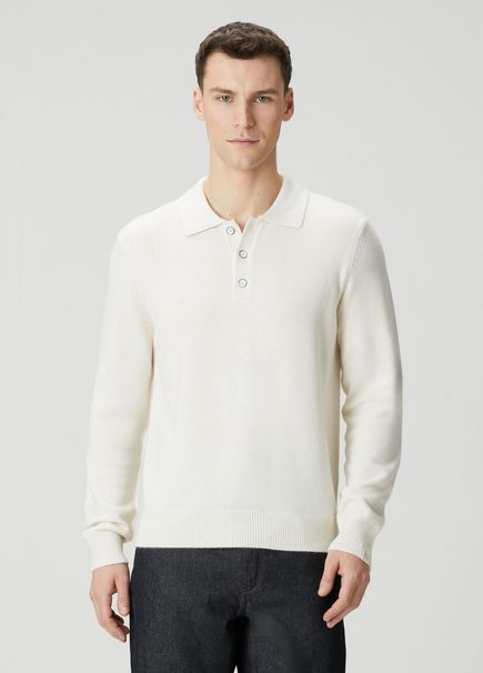 Declan Ekru Polo Yaka Kaşmir Kazak