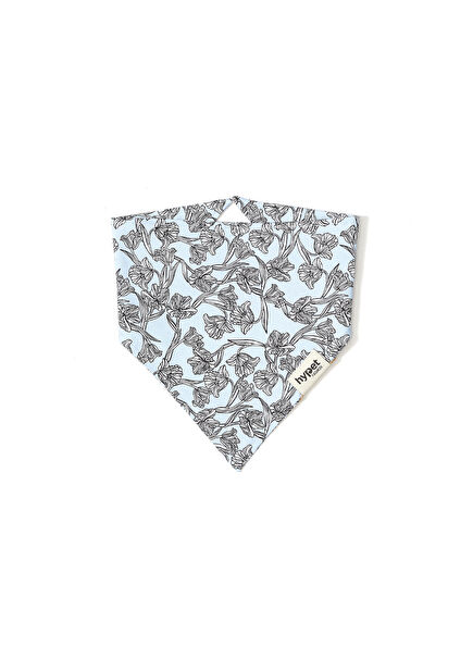 Tulip Pamuklu Mavi Köpek Bandana