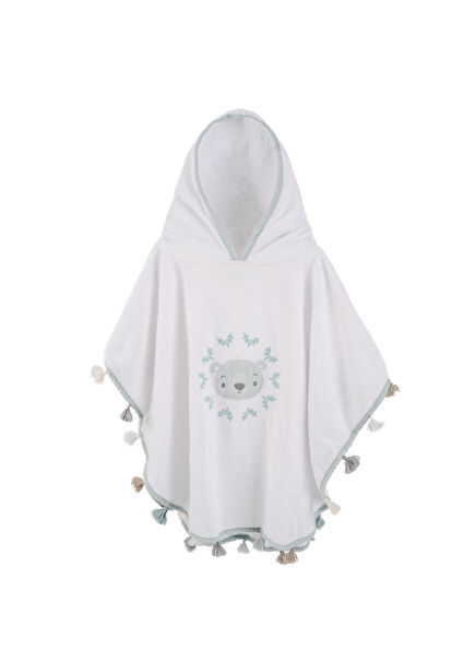 Teddy Bear Bambu Unisex Bebek ve Çocuk Panço Havlu
