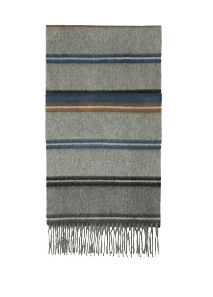 Arran Colorblocked Striped Men's Cashmere Scarf