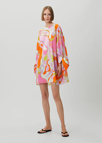 Desenli Kısa Kaftan