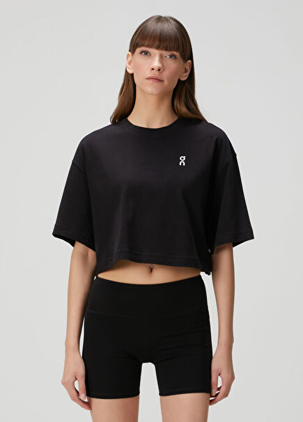 Club Boxy T Siyah T-shirt