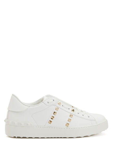 Rockstud Untitled Beyaz Kadın Deri Sneaker