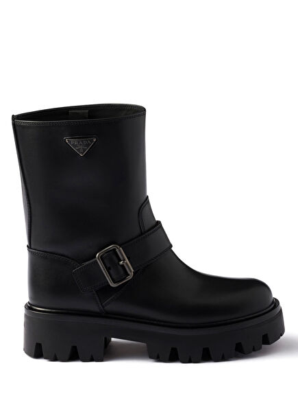 Black Leather Women's Boots