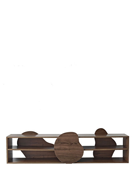 Fluida Kahverengi Ceviz Tv Sehpası