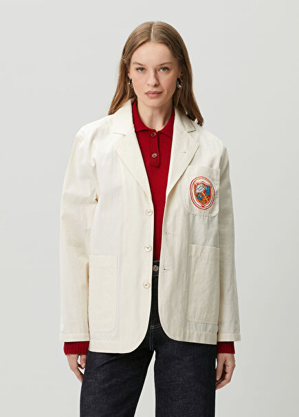 Kenzo Badges Ecru Blazer