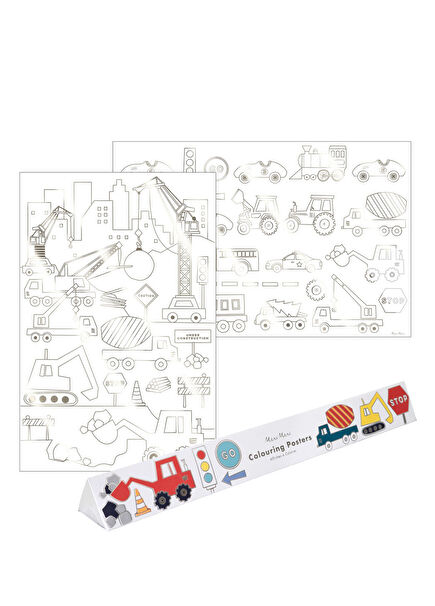 Construction 2-Pack Paintable Poster