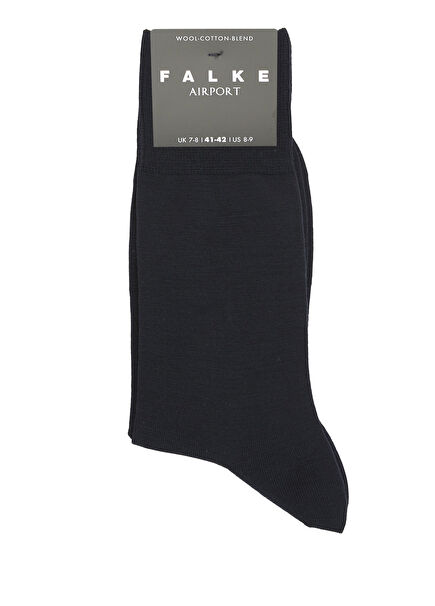 Airport Lacivert Erkek Yün Çorap