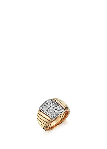 Parallel 14K Rose Gold Women's Diamond Ring