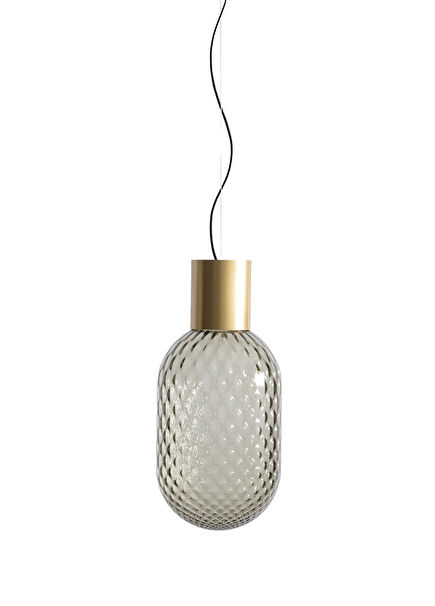 Bloom Transparan Gri Sarkıt Avize 