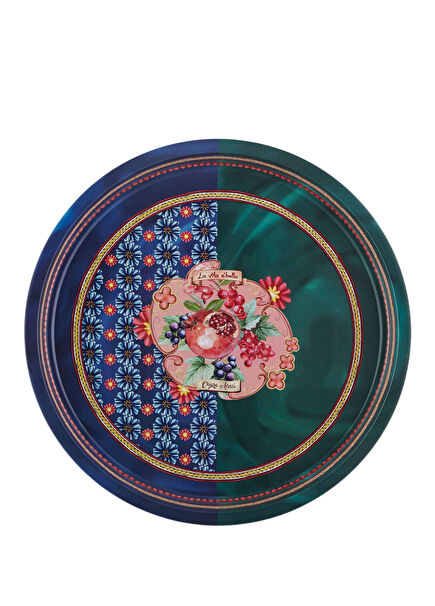 Vita Bella Blue Metal Tray