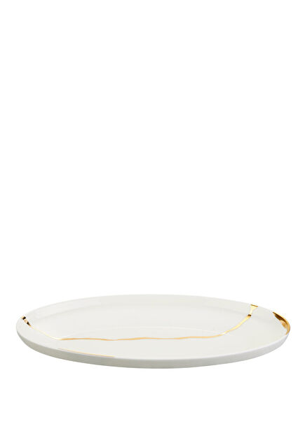 Chester Premium Gold Porcelain Boat Plate 26 cm