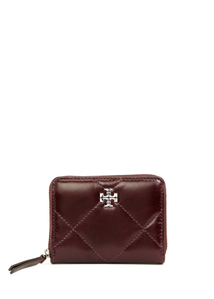 Kira Diamond Burgundy Quilted Women's Leather Wall