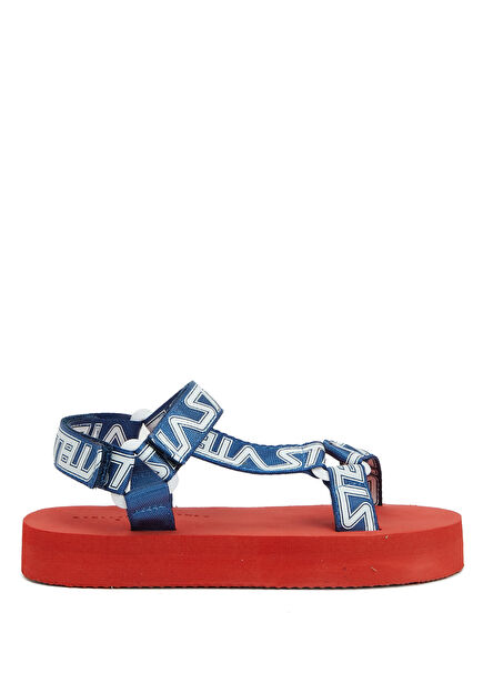 Multicolor Logo Printed Boys' Sandals