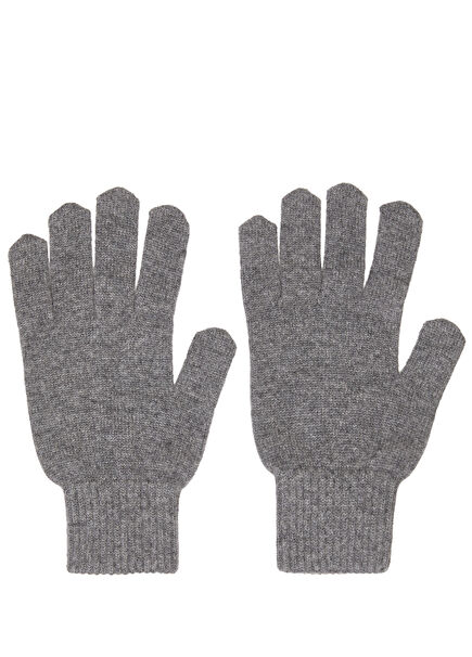 Gray Men's Cashmere Gloves