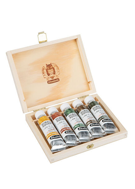 Horadam Supergranulation Ahşap Kutu Suluboya Urban Seti 5x15 ml