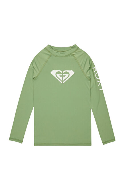 Whole Hearted Ls Khaki Long Sleeve Swimmer Girls Sport T-Shirt