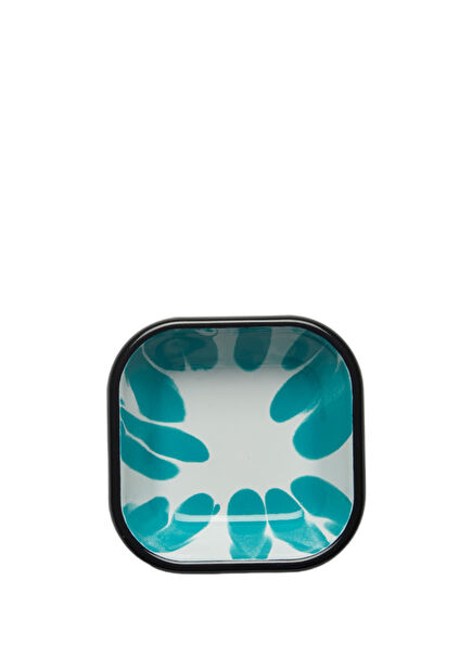 Some Color Enamel Turquoise Appetizer Plate