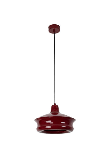 Burgundy Metal Cylinder Pendant Chandelier