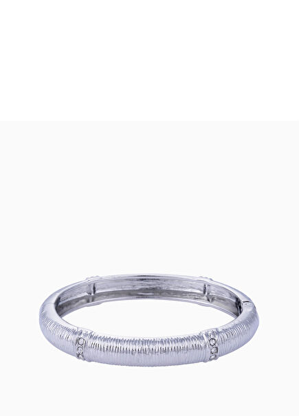 Silver Disc Women's Gold Plated Bracelet