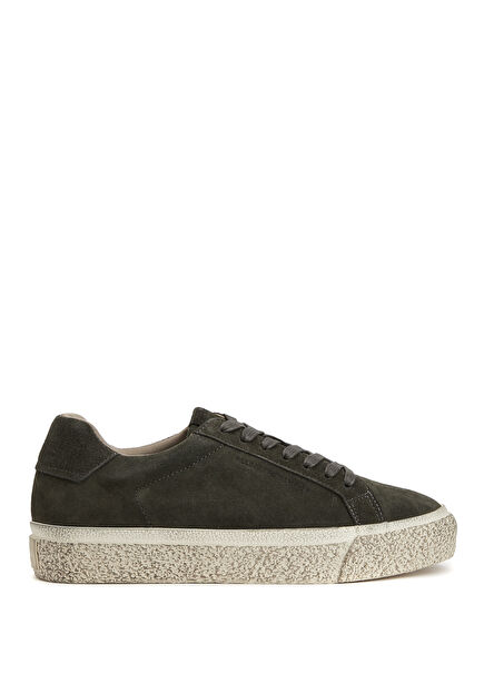 Anthracite Men's Leather Sneakers