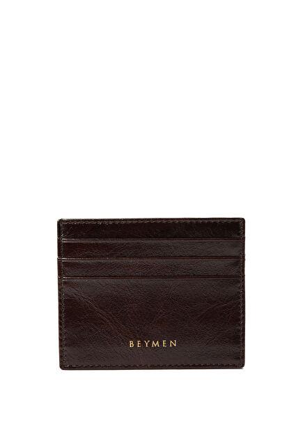 Classic Brown Women's Leather Card Holder